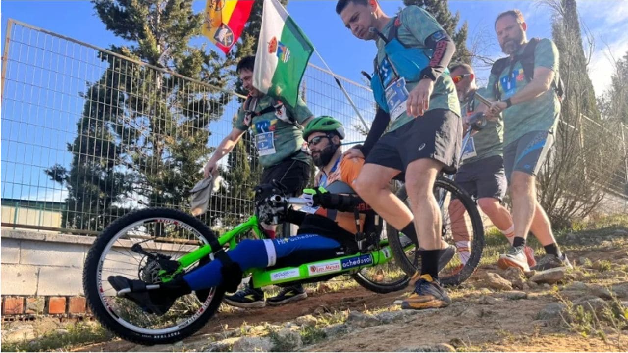 Alejandro Navarro, exlegionario con un 92% de discapacidad y participante de los 101km de Ronda
