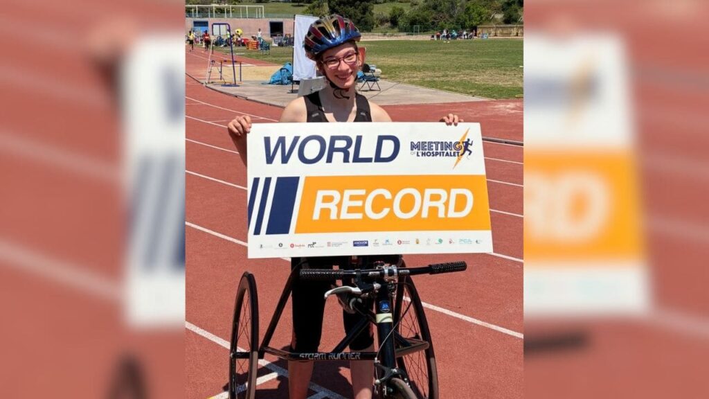 Judith Tortosa supera el récord del mundo del 400m femenino en silla T72
