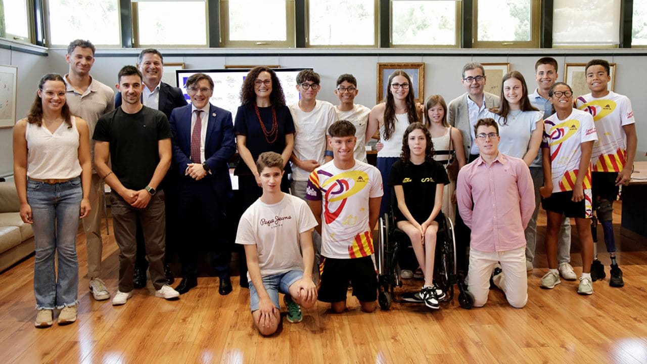 Equipo AXA Promesas Paralímpicas de la Natación