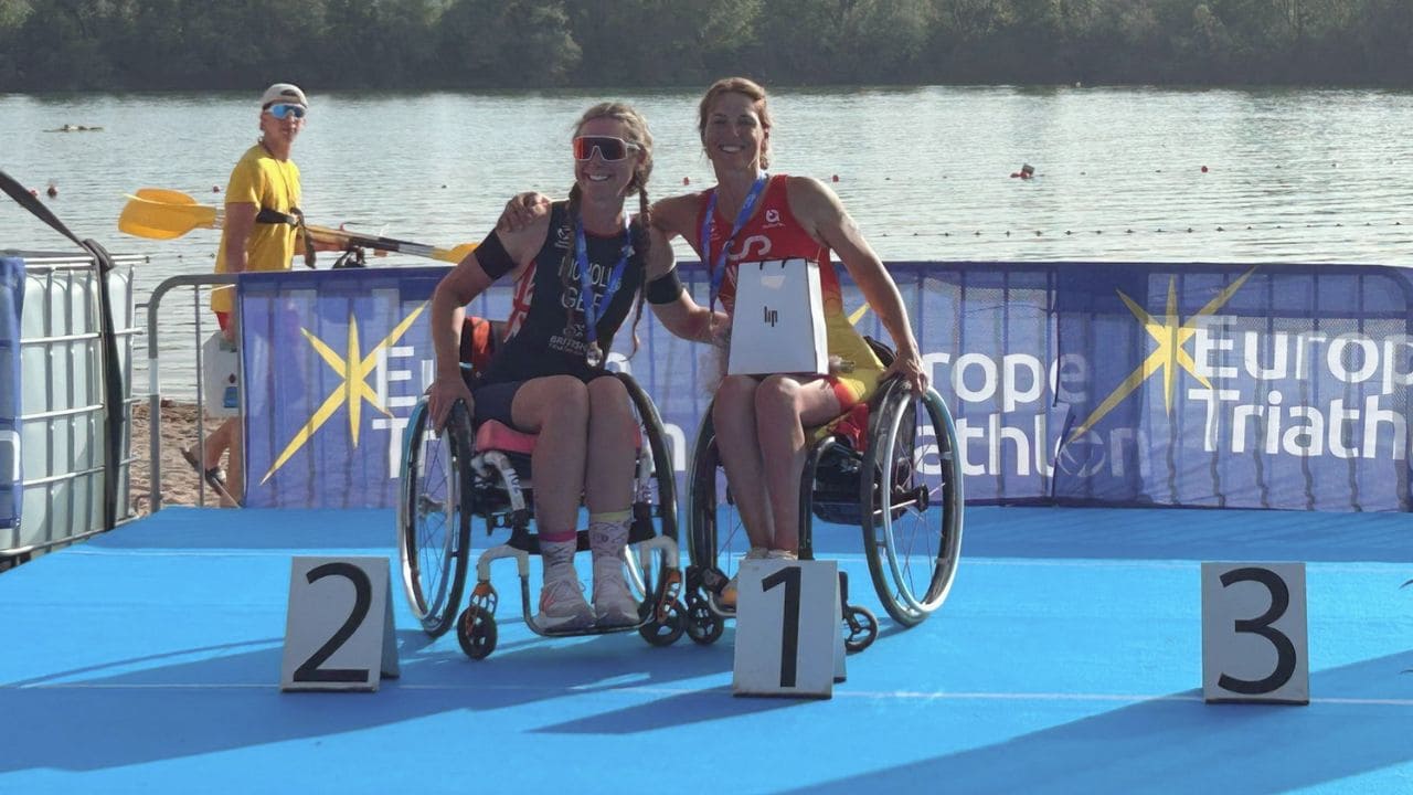 Eva Moral, campeona de Europa de triatlón paralímpico
