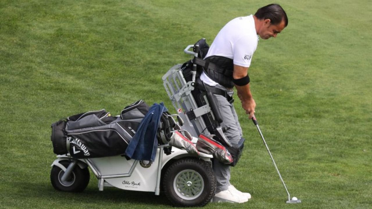 Fernando Vega de Seoane, jugador de golf adaptado