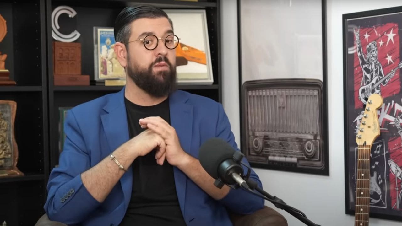 Manu Sánchez durante una entrevista con el Yuyu