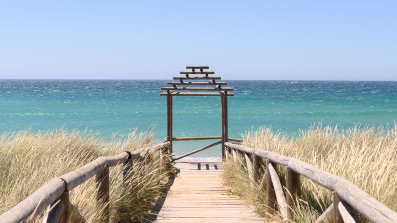 Playa de El Palmar, en la provincia de Cádiz