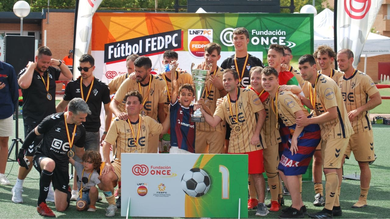 La SD Eibar se proclama campeón de la Liga Nacional de Fútbol de Personas con Parálisis Cerebral y Daño Cerebral Adquirido