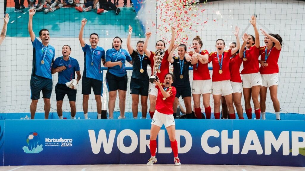 La selección española de fútbol sala femenina para sordos se proclama campeona del mundo