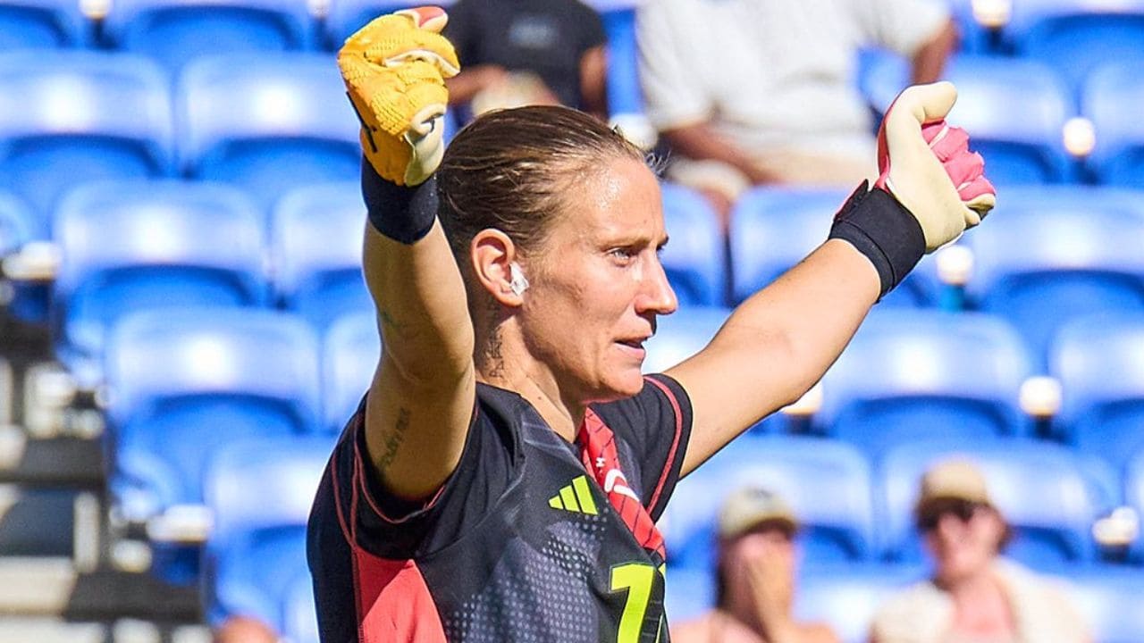 Ann-Katrin Berger, portera de la selección alemana de fútbol femenino