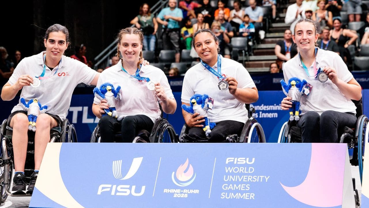 Plata femenina en Baloncesto en silla de ruedas 3x3