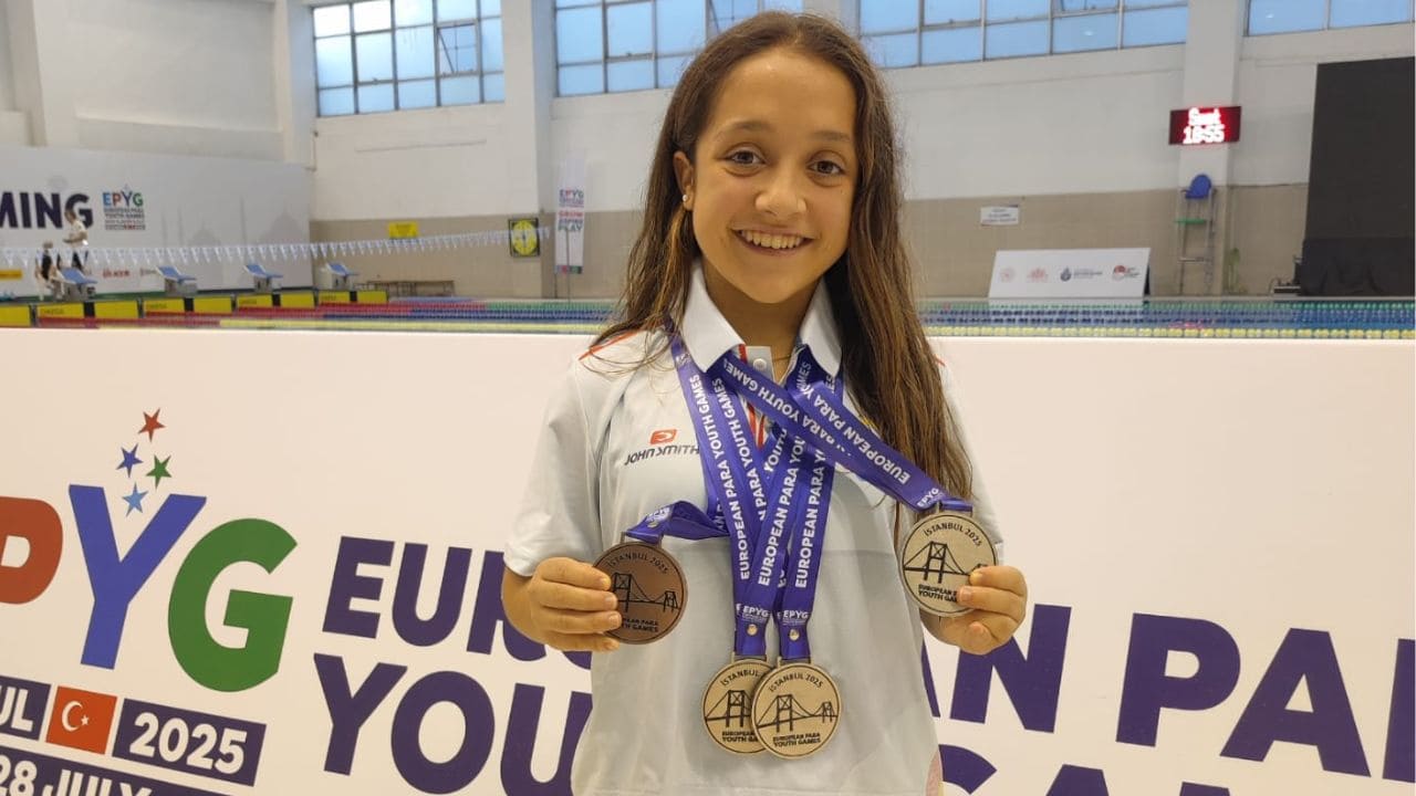 Catalina Sagastizabal triunfa en los Juegos Paralímpicos Europeos de la Juventud con 4 medallas