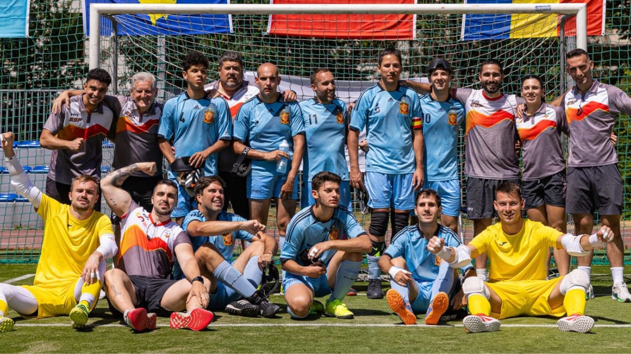 La selección española de fútbol para ciegos, campeona del Europeo B