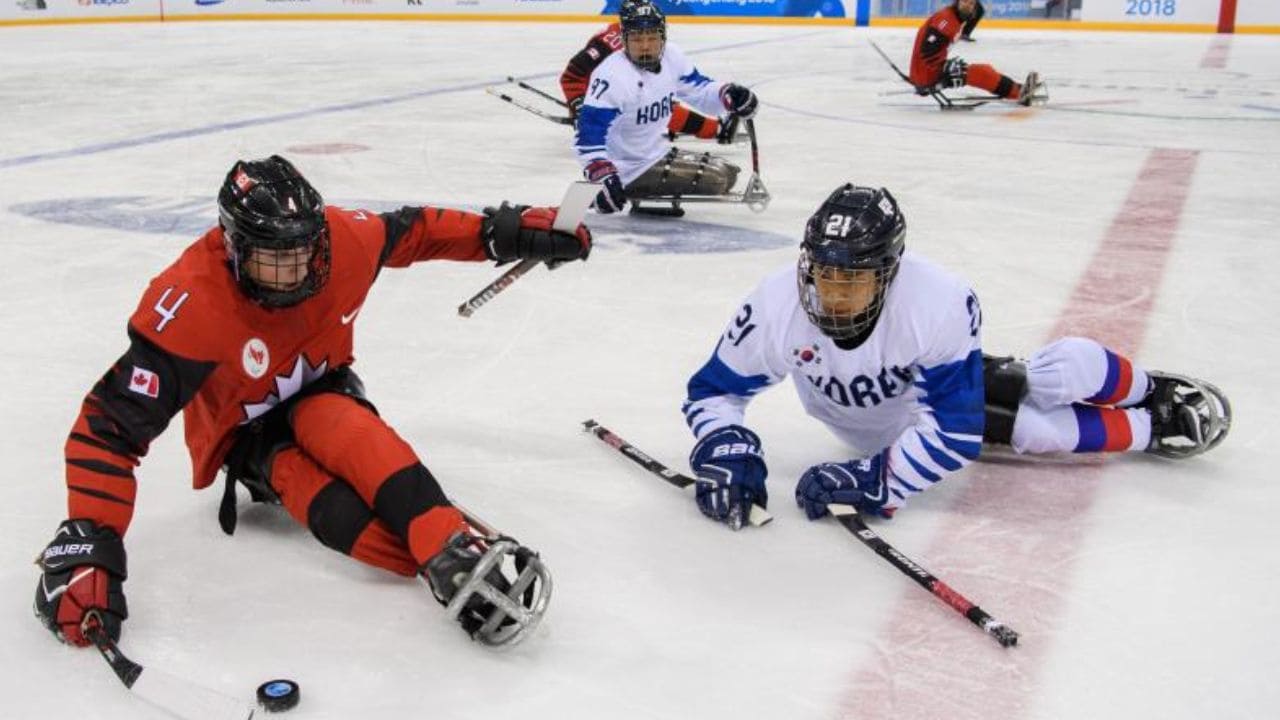 Hockey paralímpico sobre hielo