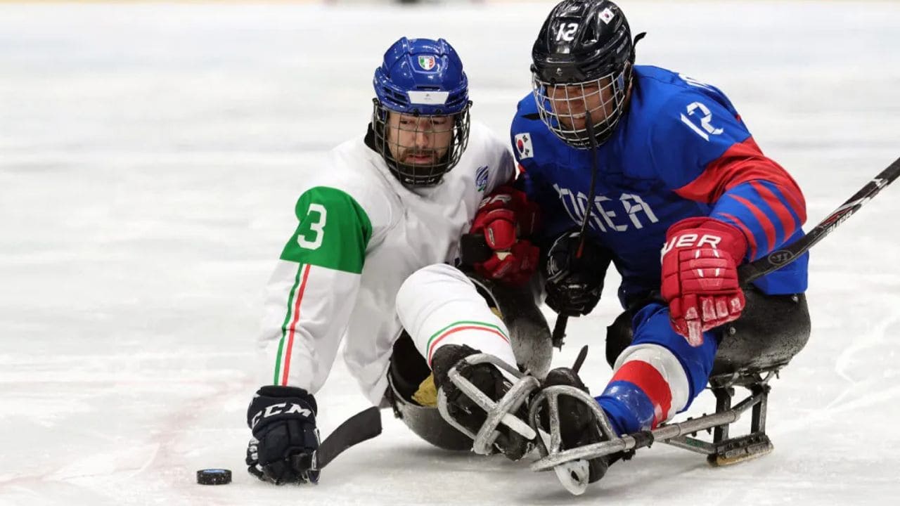 Hockey paralímpico sobre hielo