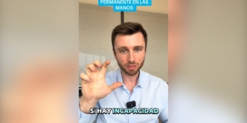 Gesto de la mano para conseguir una incapacidad permanente