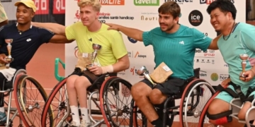 Martín de la Puente, doble campeón de tenis en silla de ruedas en el Belgian Open