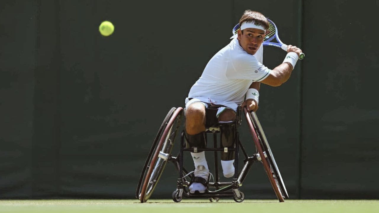 Martín de la Puente se clasifica para la final de dobles de tenis en silla de ruedas en Wimbledon 2025