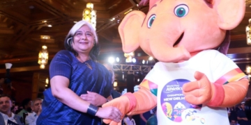Viraaj, mascota del Mundial de Para Atletismo de Nueva Delhi 2025