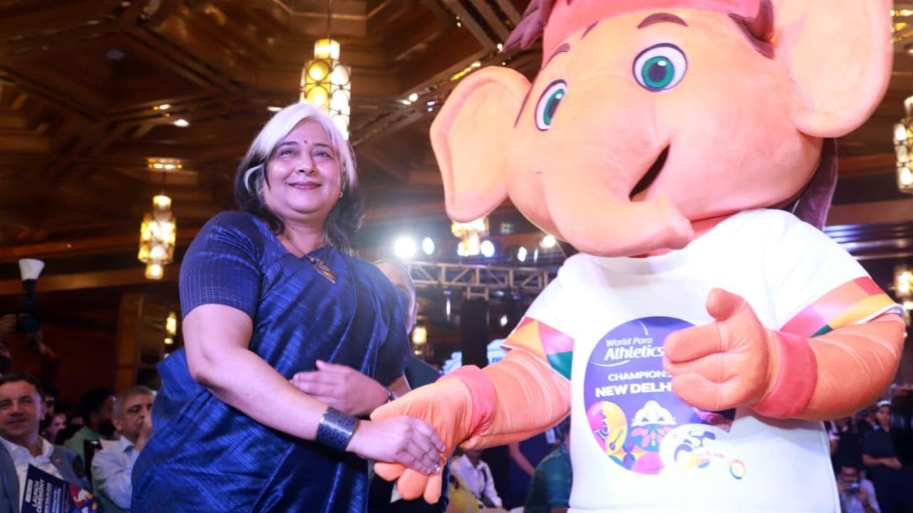 Viraaj, mascota del Mundial de Para Atletismo de Nueva Delhi 2025