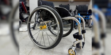 Silla de ruedas 'RGK Octane Sub4 Gold Edition' para deportistas con discapacidad