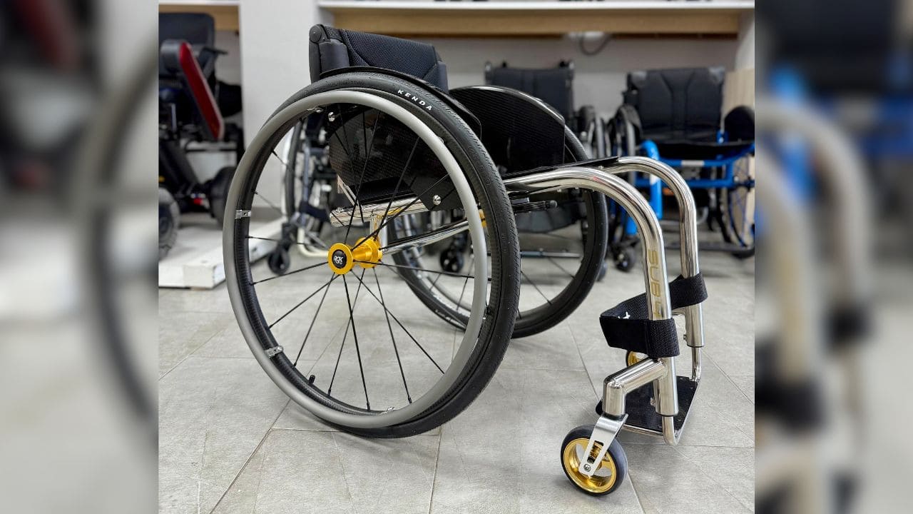 Silla de ruedas 'RGK Octane Sub4 Gold Edition' para deportistas con discapacidad