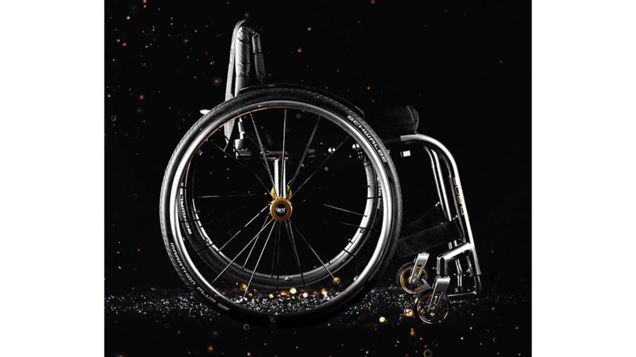 Silla de ruedas 'RGK Octane Sub4 Gold Edition' para deportistas con discapacidad