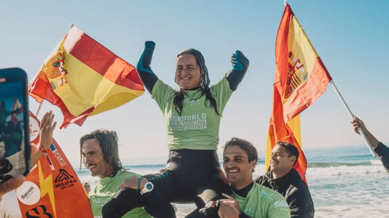 Sarah Almagro, pentacampeona de Surf Adaptado
