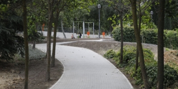 Mejoras de accesibilidad en el parque de La Viña de Entrevías discapacidad