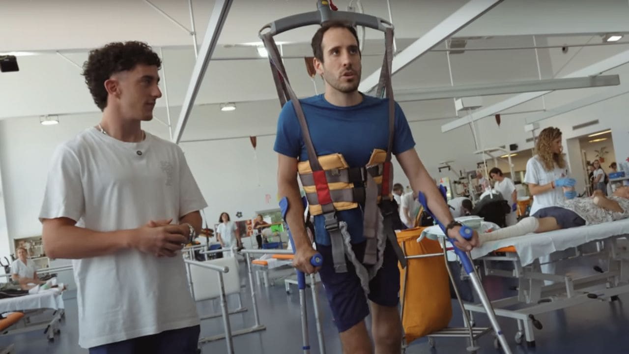 Alberto Boniato en el Hospital Nacional de Parapléjicos de Toledo