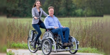 Bicicleta eléctrica adaptada para personas mayores y personas con discapacidad