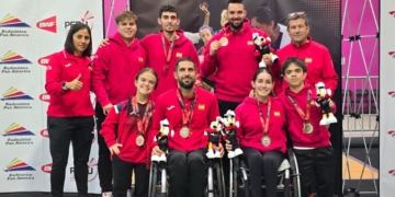 Selección española de parabádminton en el Internacional de Perú