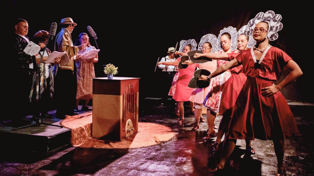 Actores con síndrome de Down de Compañía Nacional de Teatro Down