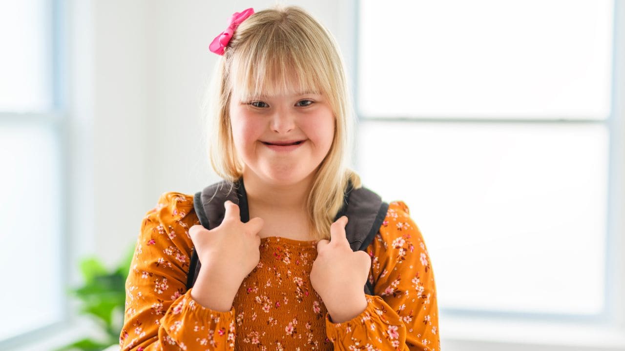 Alumna con síndrome de Down