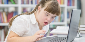 Alumna con síndrome de Down