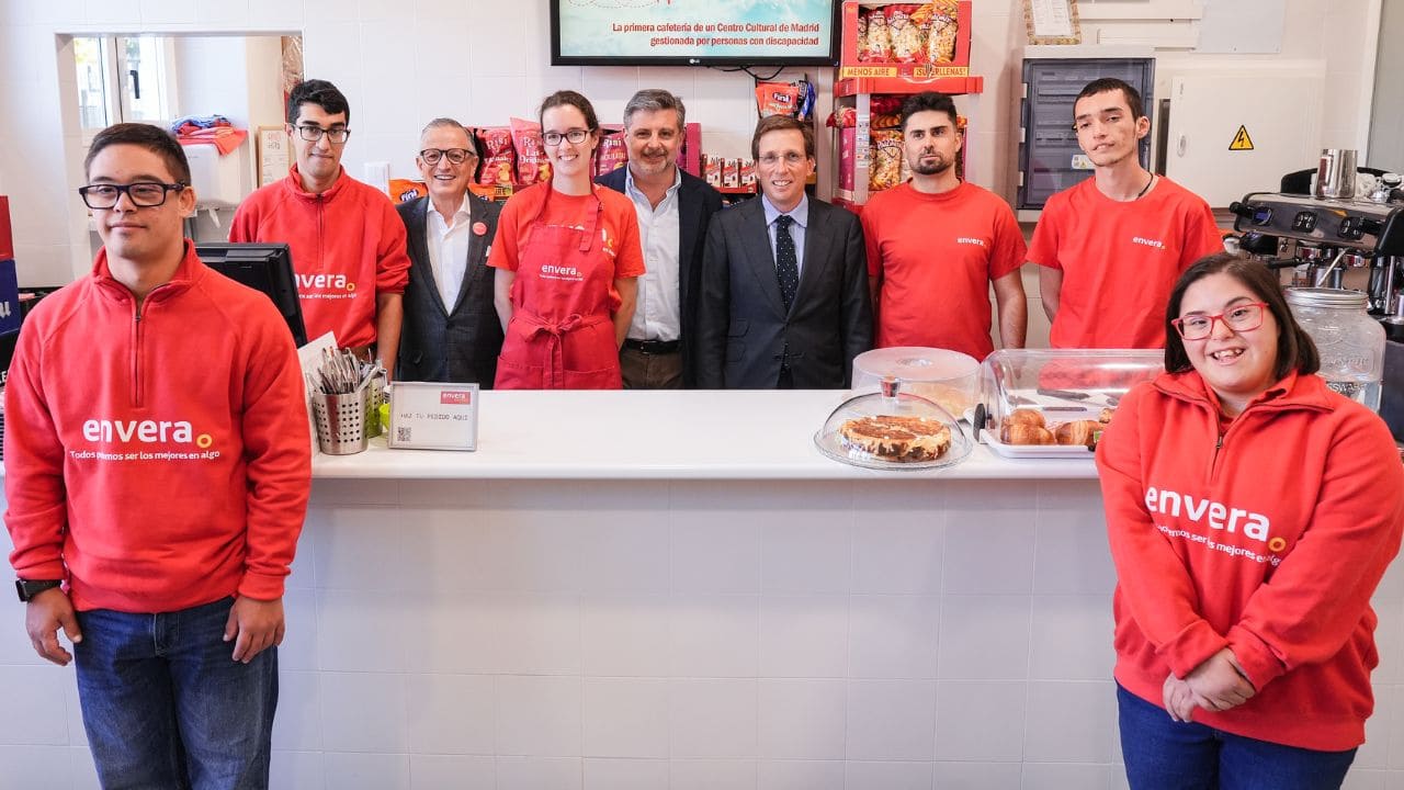 'Envera Gastro', primera cafetería municipal de Madrid gestionada por personas con discapacidad