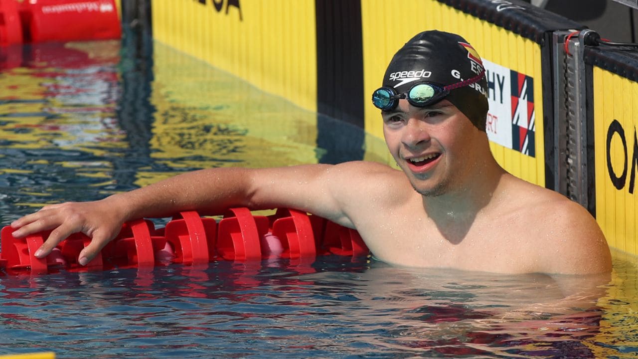 Guillermo Gracia, nadador español con síndrome de Down