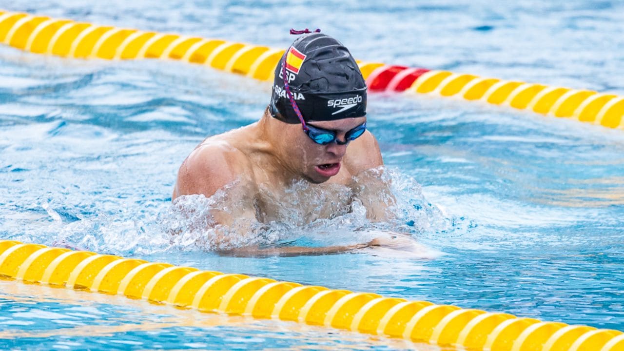 Guillermo Gracia, nadador español con síndrome de Down