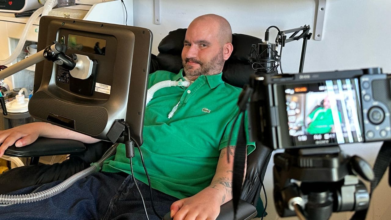 Jordi Sabaté, enfermo y activista por los derechos de las personas con ELA