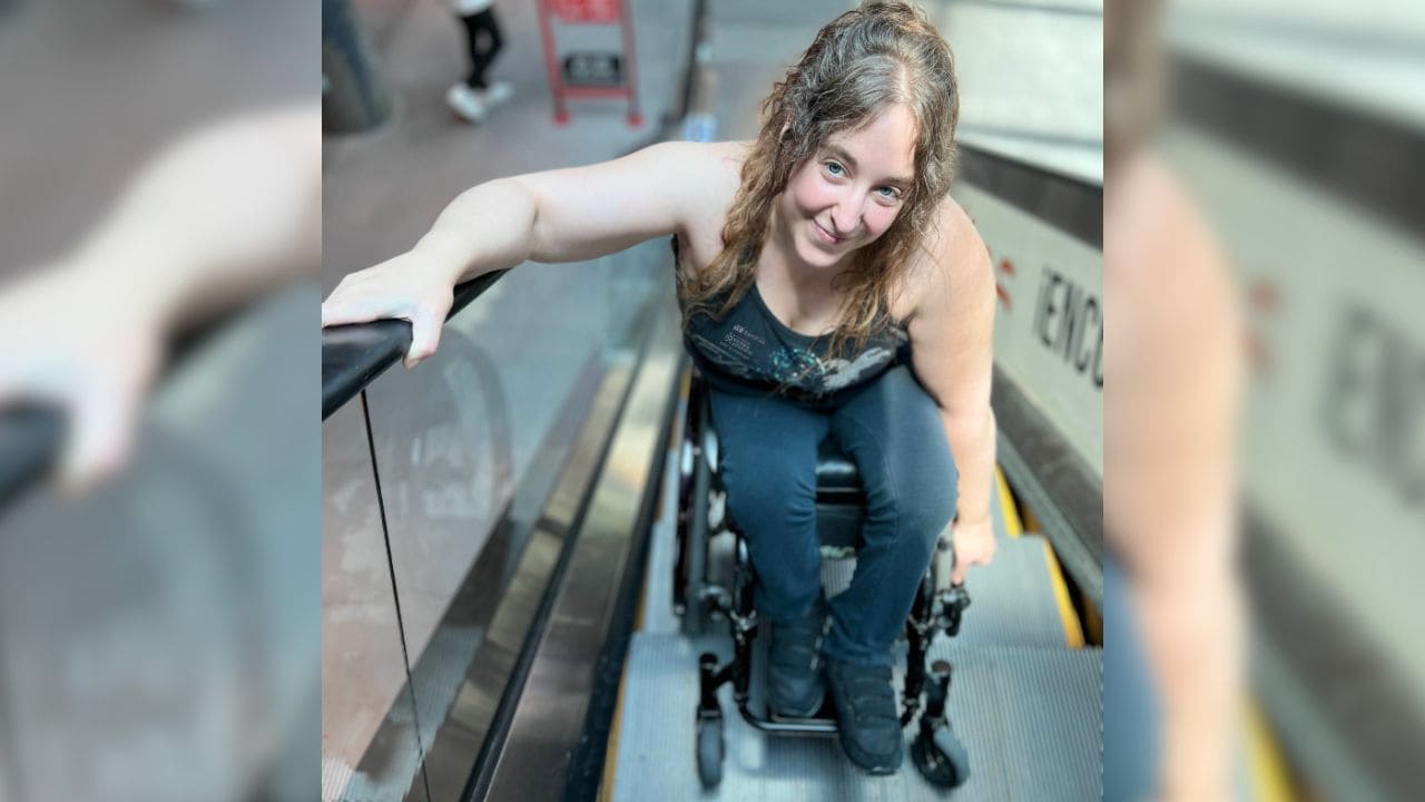 Loida Zabala, deportista con movilidad reducida./ Foto de Twitter (X)