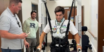 Adolf Silva días después de sufrir una lesión medular