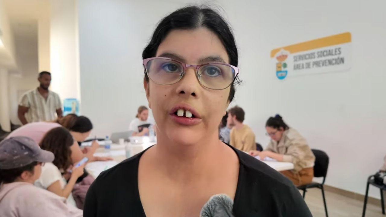 Alba, joven con discapacidad