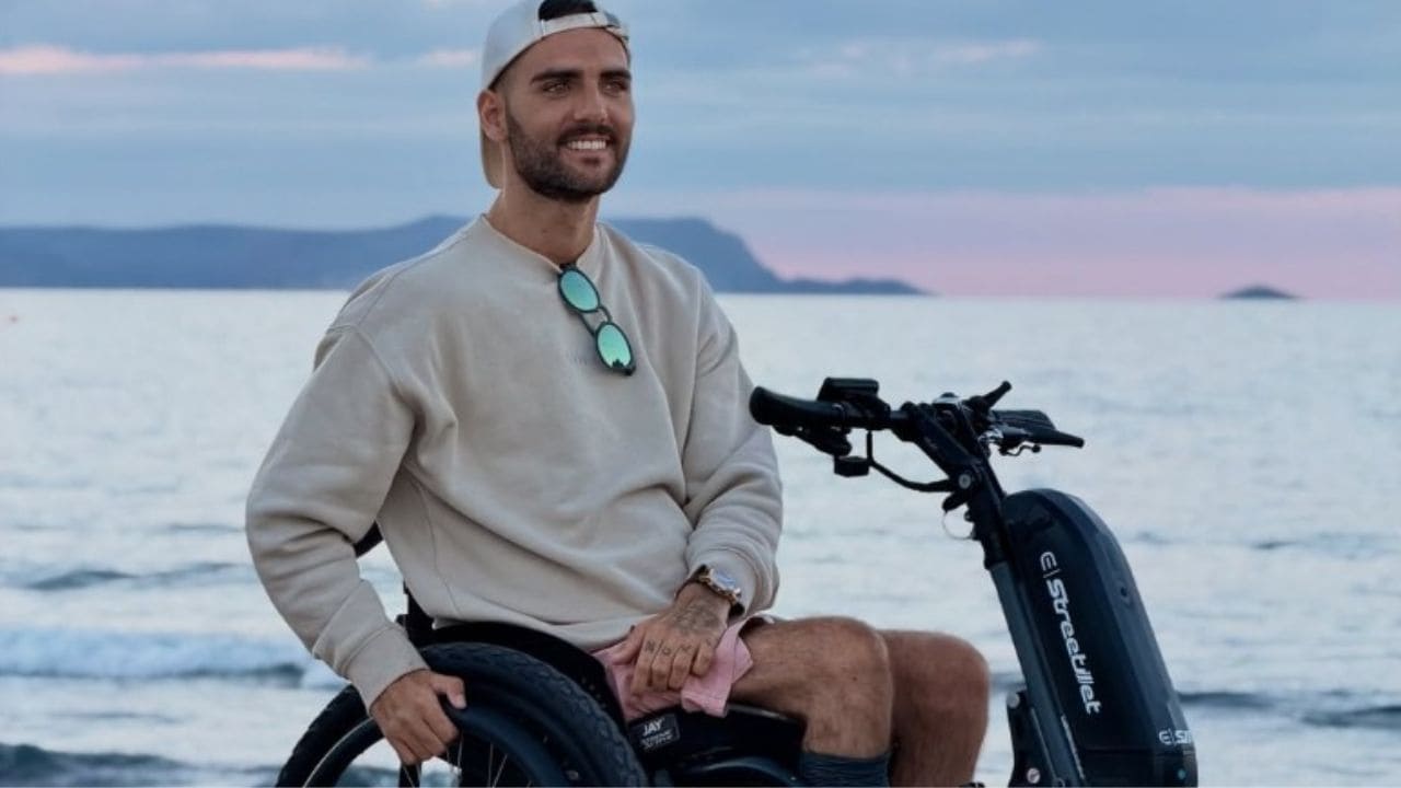 Ander Arteaga, joven en silla de ruedas