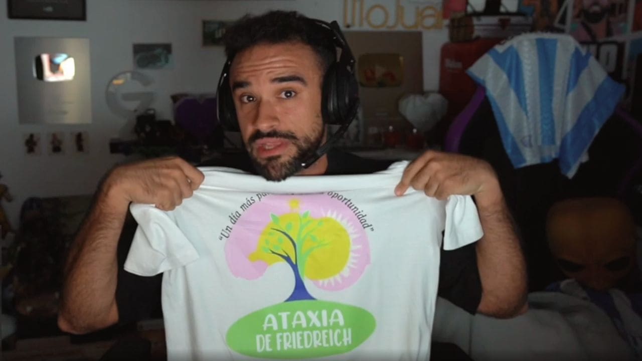 El streamer IlloJuan visibiliza la Ataxia de Friedreich: «Es una enfermedad poco conocida»