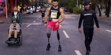 Juan Pablo Dos Santos, atleta con discapacidad, correrá la maratón de Nueva York