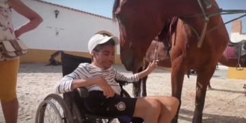 Leoinel Hernández, chico con discapacidad