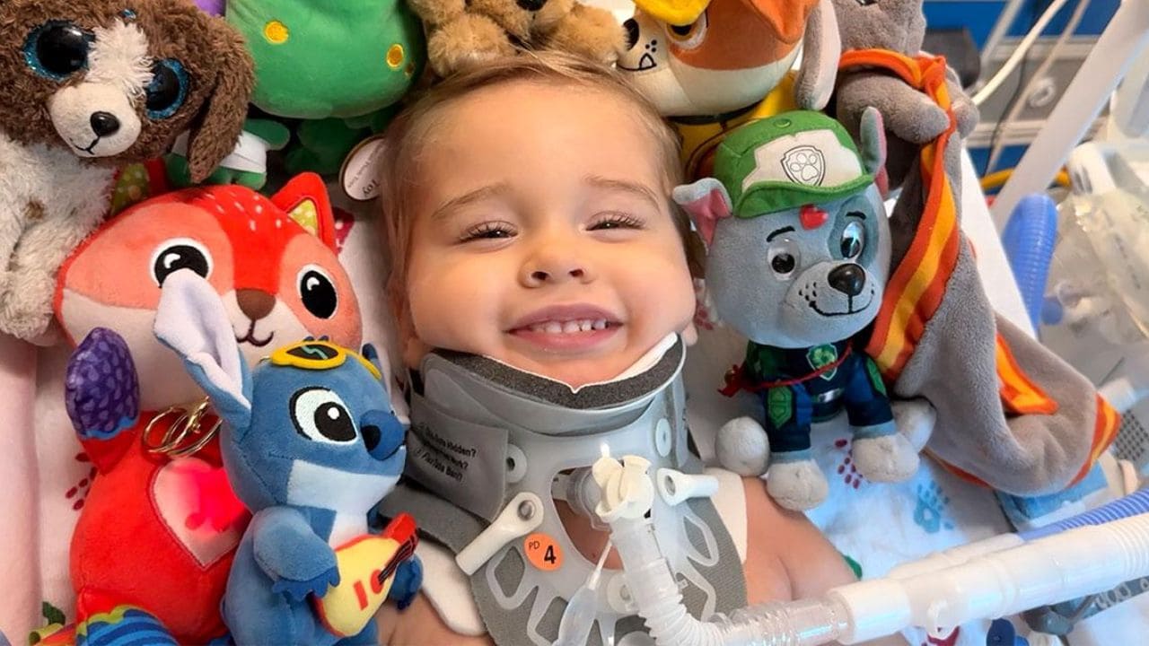 Oliver Staub, pequeño con lesión en la médula espinal