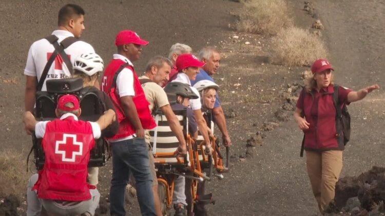 Nuevas sillas adaptadas en el Parque Nacional de Timanfaya