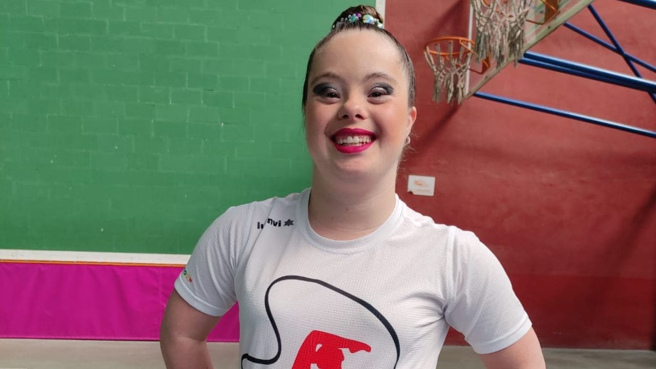 Sara Marín, gimnasta con síndrome de Down