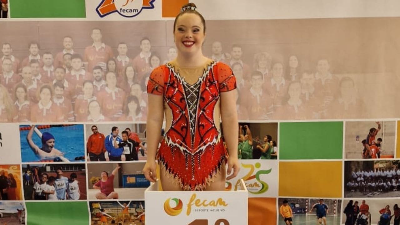 Sara Marín, gimnasta con síndrome de Down