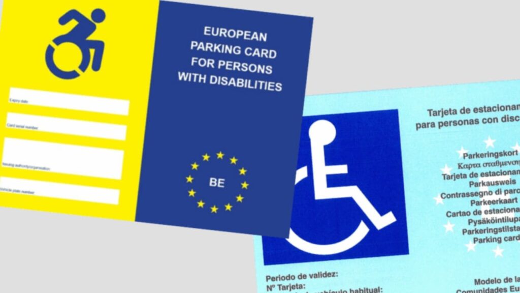 Así es la nueva tarjeta europea de estacionamiento PMR para personas con discapacidad