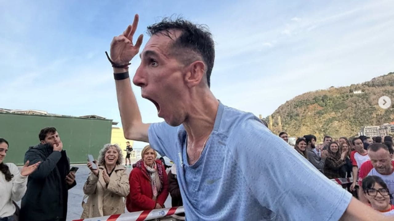 Álex Roca en la Behobia-San Sebastián