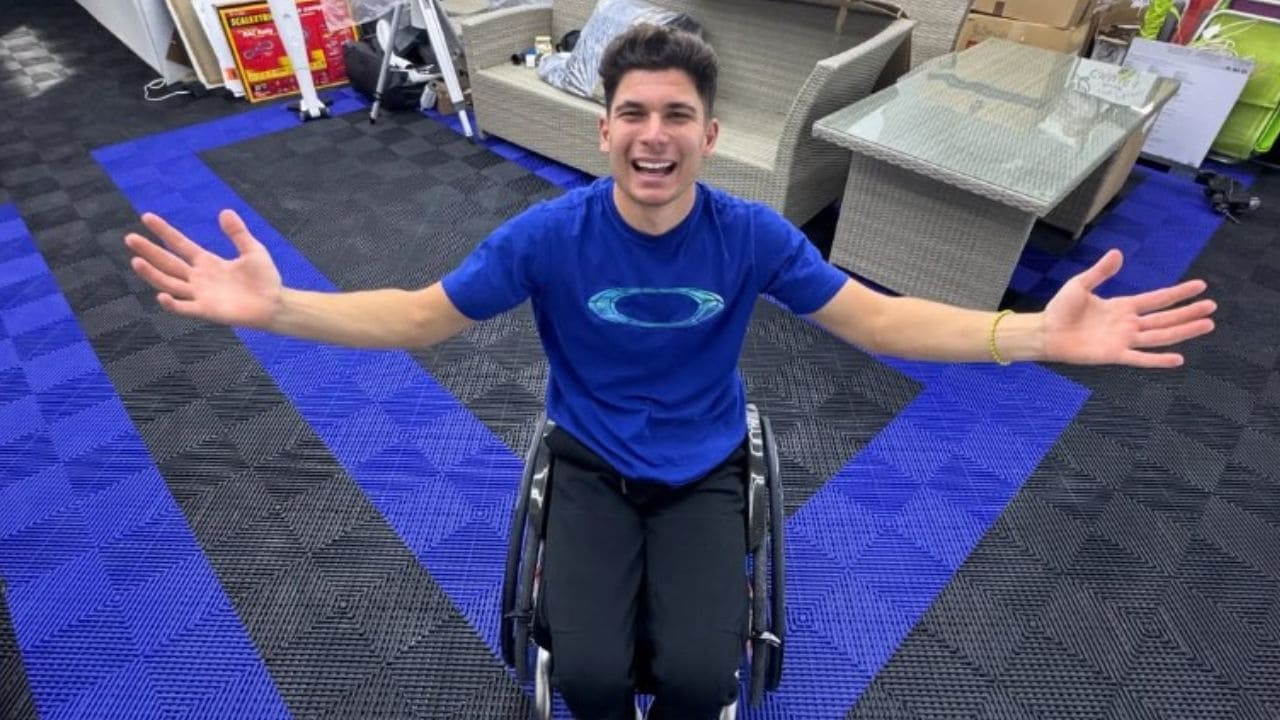 Carlos Tatay, joven deportista con discapacidad