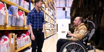 Daniel Radcliffe y David Holmes parapléjico Harry Potter